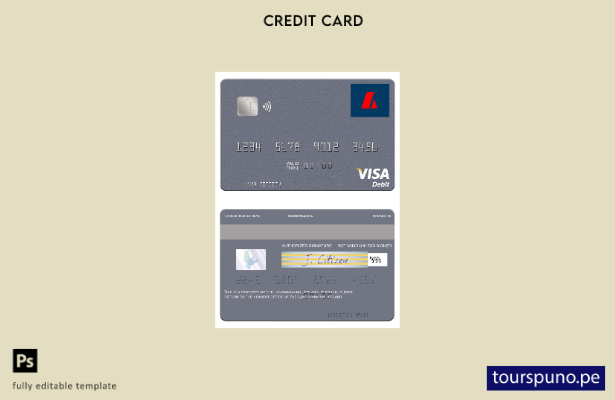 lista para imprimir plantilla de tarjeta de débito visa Landsbankinn de Islandia